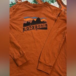 Patagonia Rust Long Sleeve Kids Tee